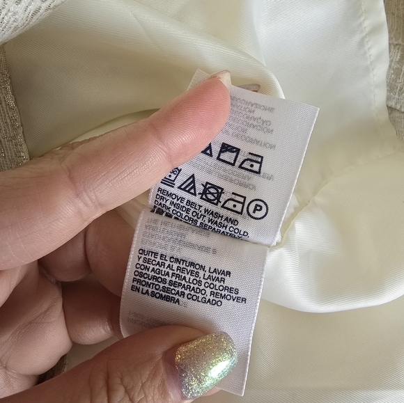 Tommy Hilfiger Cream and Gold Dress Womens Size 8. - Picture 10 of 10